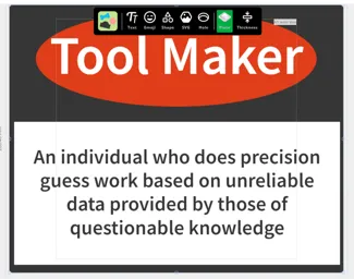 Tool Maker Sign 