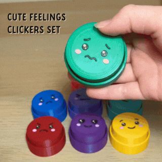 Cute Feelings Clickers Set