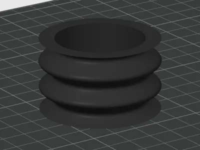 Modern Vase in the form of a thread.