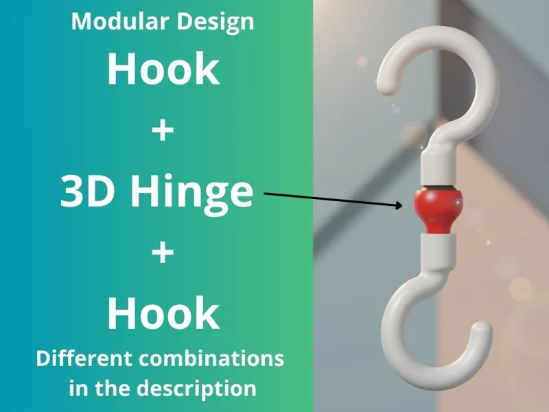 Hook + 3D Hinge + Hook
