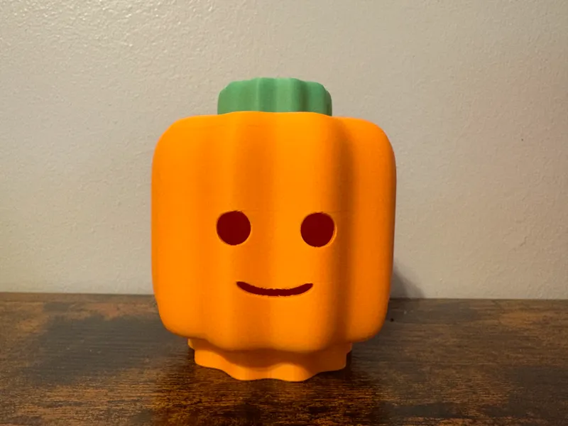 Mini Figure Inspired Jack-o-Lantern