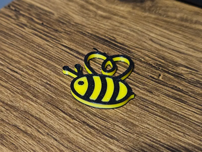 Bee Keychain AMS Double-sided