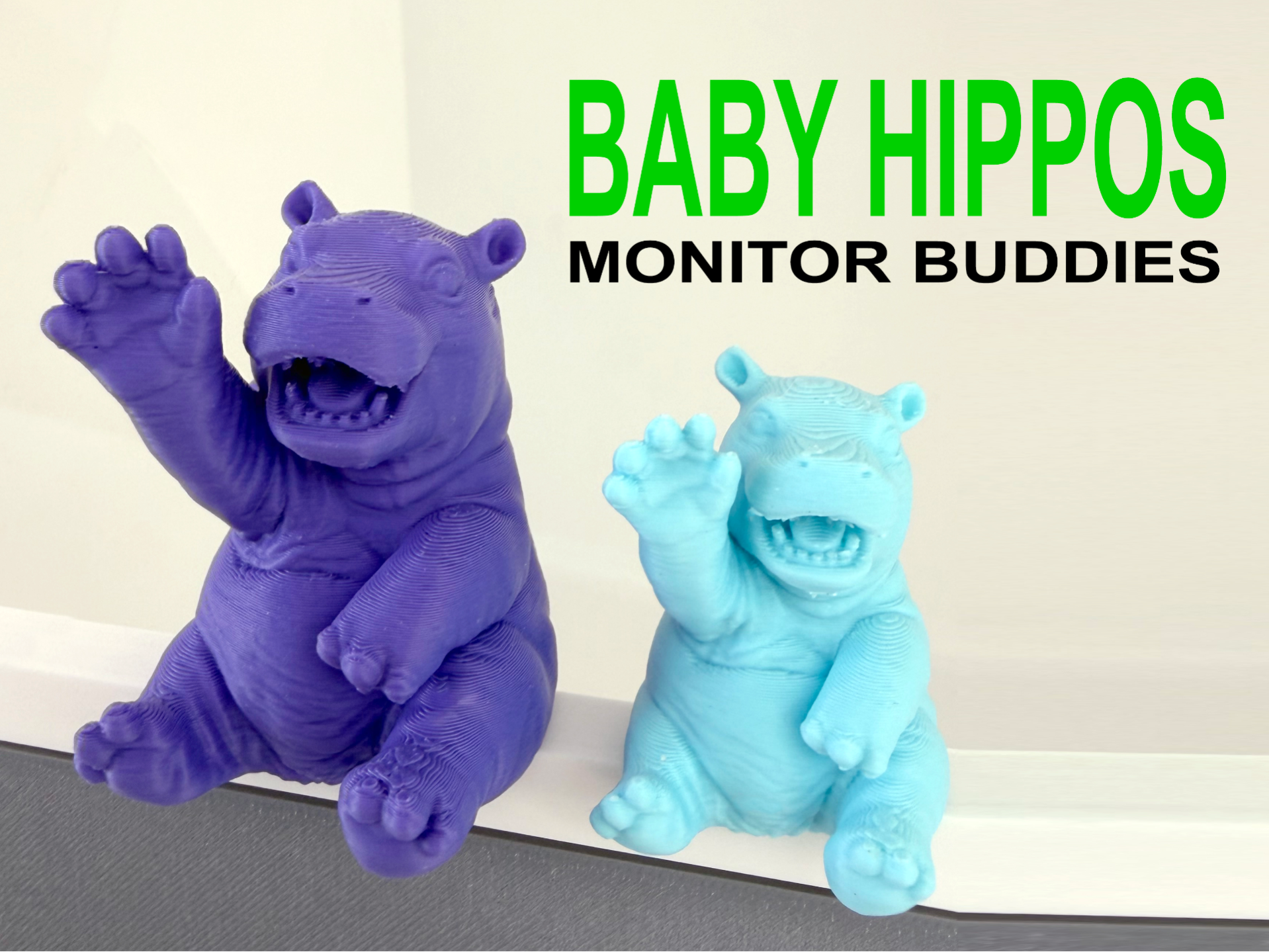 Baby Hippo (Hippopotamus) Monitor Buddies