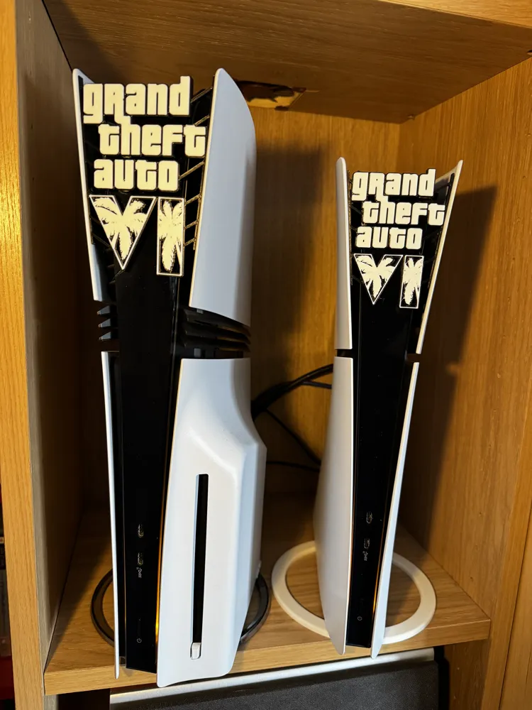 GTA 6 Logo Faceplates for PS5 - NO AMS - Free 3D Print Model - MakerWorld