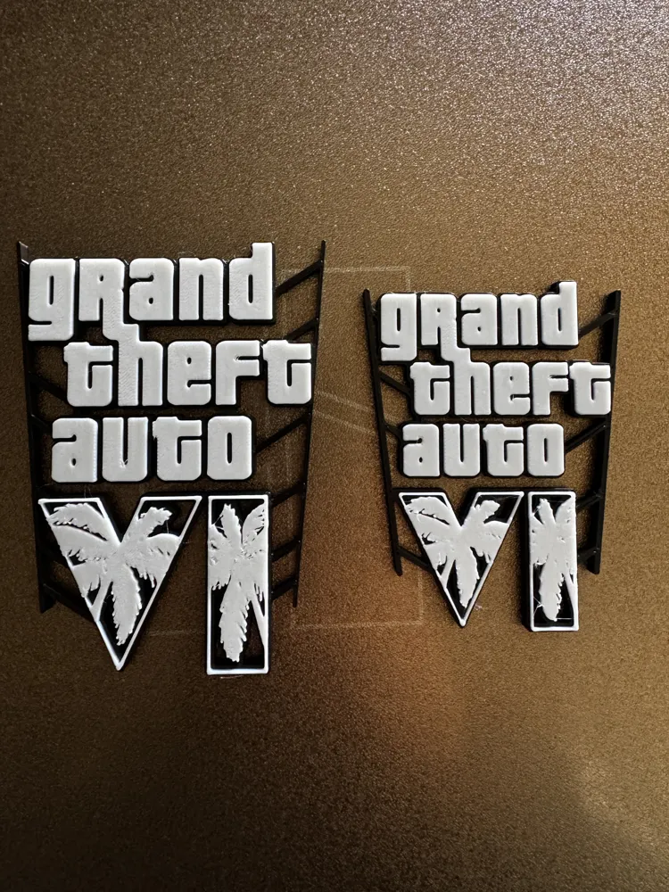 GTA 6 Logo Faceplates for PS5 - NO AMS - Free 3D Print Model - MakerWorld