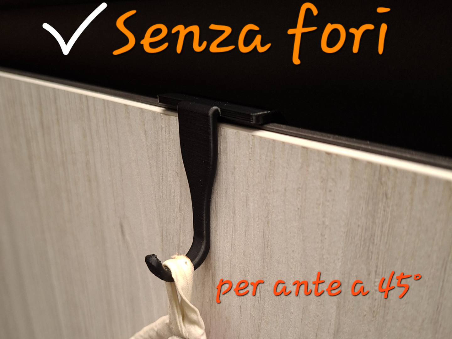 Gancio Salva spazio per Ante Cucina