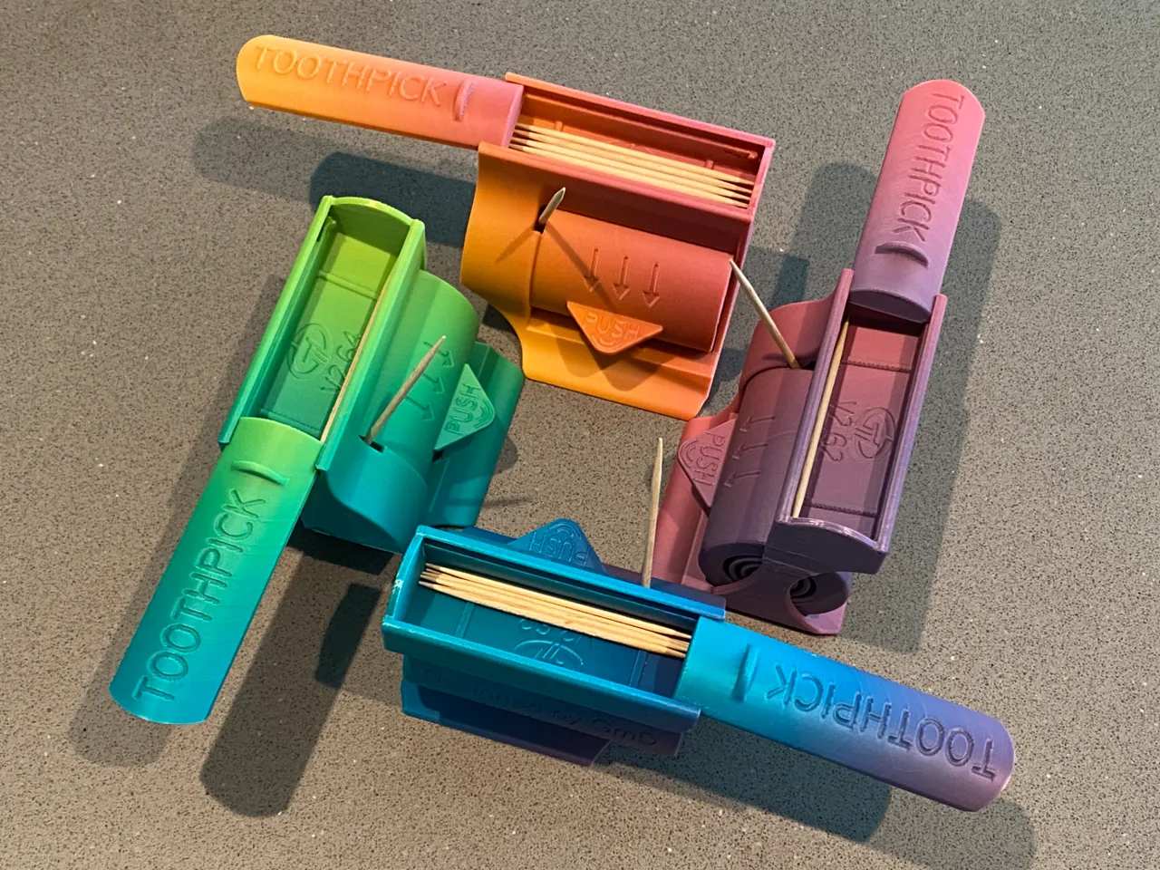 Toothpick Dispenser - Print in Place - No Supports view 2