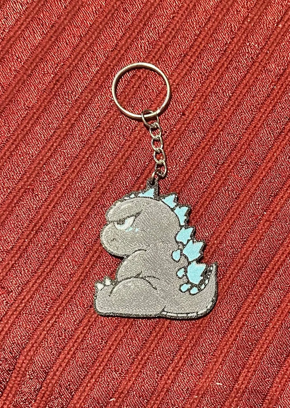 Cute Angry Baby Godzilla Keychain - Free 3D Print Model - MakerWorld