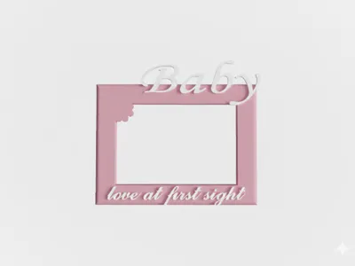 Baby photo frame