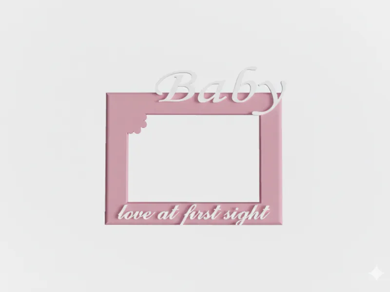 Baby photo frame