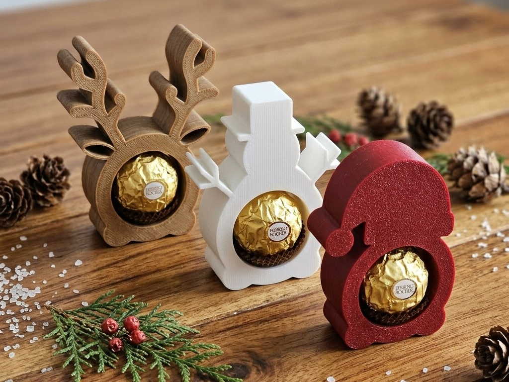 Christmas Ferrero Rocher Holders - 3D printed Festivities, in stock in India