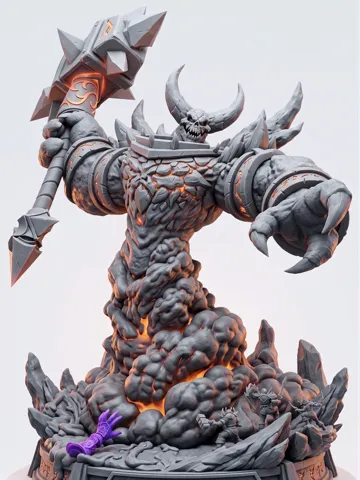 Figura decorativa: Ragnaros the Firelord – Sulfuras Wielder — vista de referencia 2