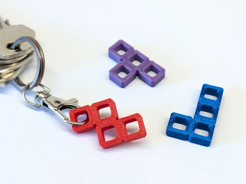 Mini TETRIS Keychain Pieces
