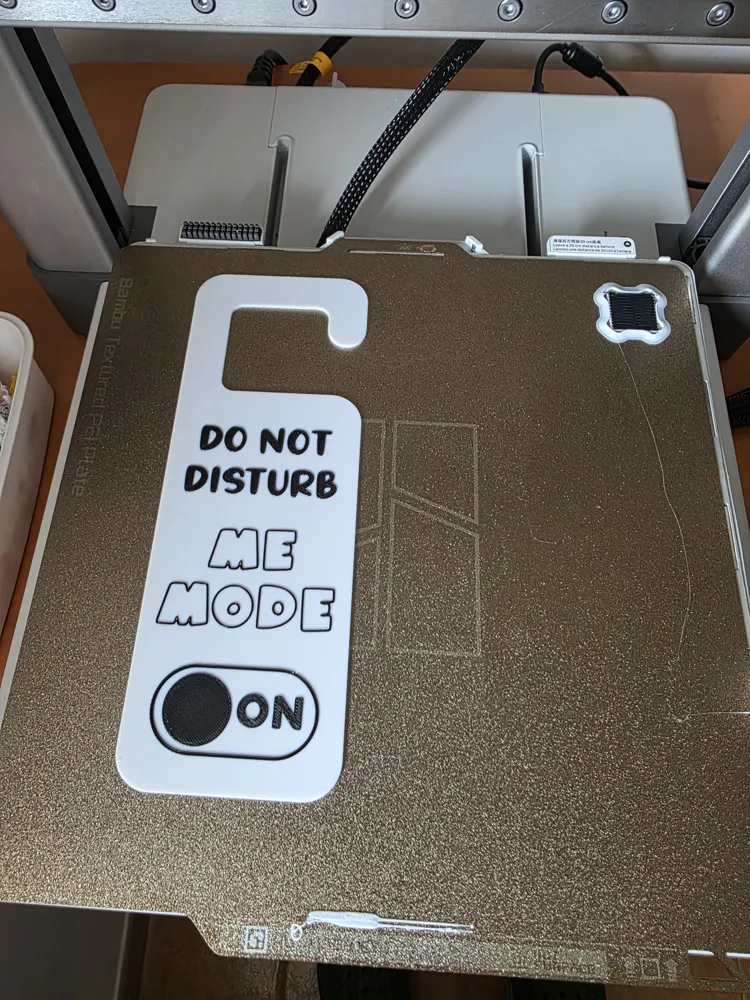 No Disturb Door Hanger - Free 3D Print Model - MakerWorld