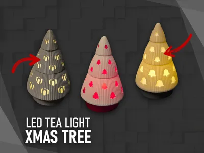 LED Tea Light Christmas Trees