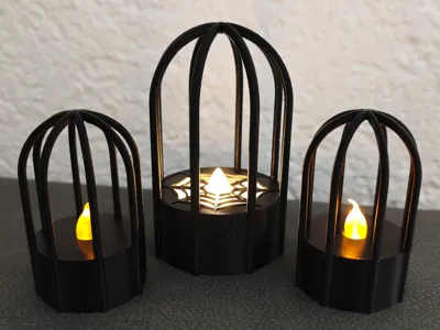 Halloween candle cage lantern