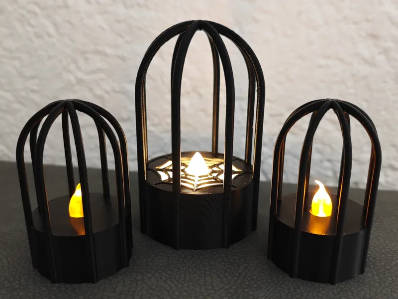 Halloween candle cage lantern