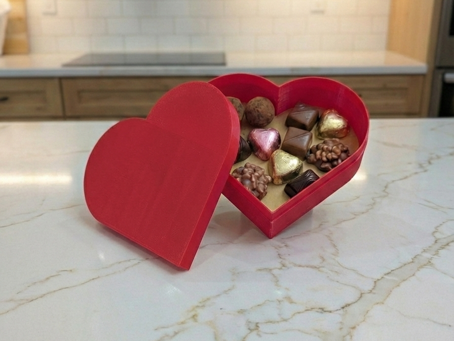 Customizable Heart Box & Jewelry Box - Flush Fit 