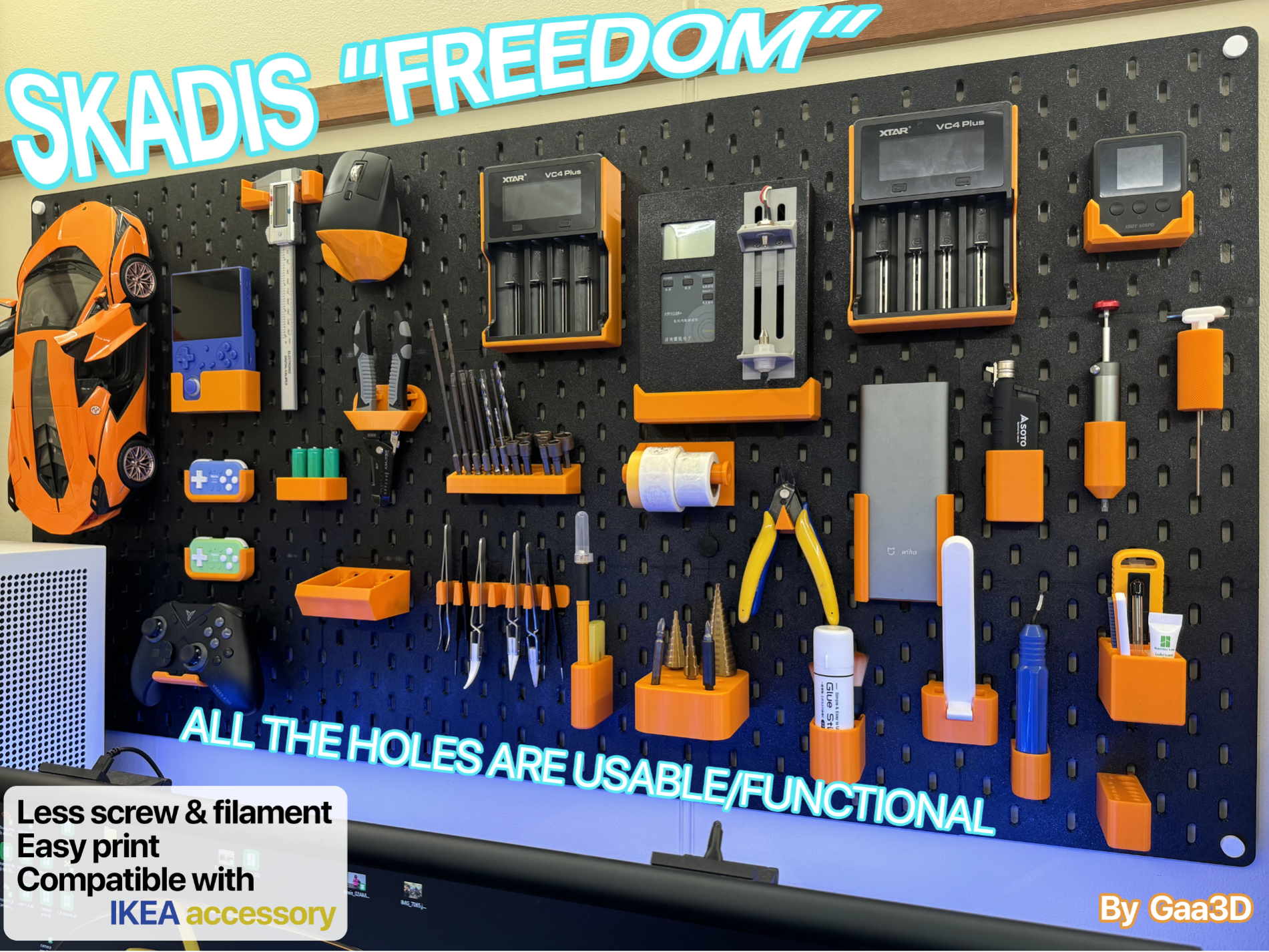 IKEA Skadis "FREEDOM" Pegboard