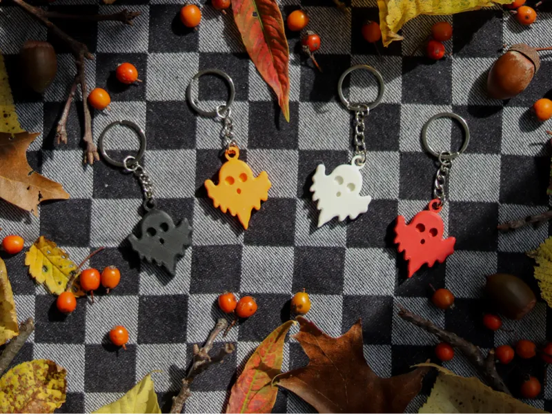 Spooky Ghost Keychain | Autumn Series | Halloween