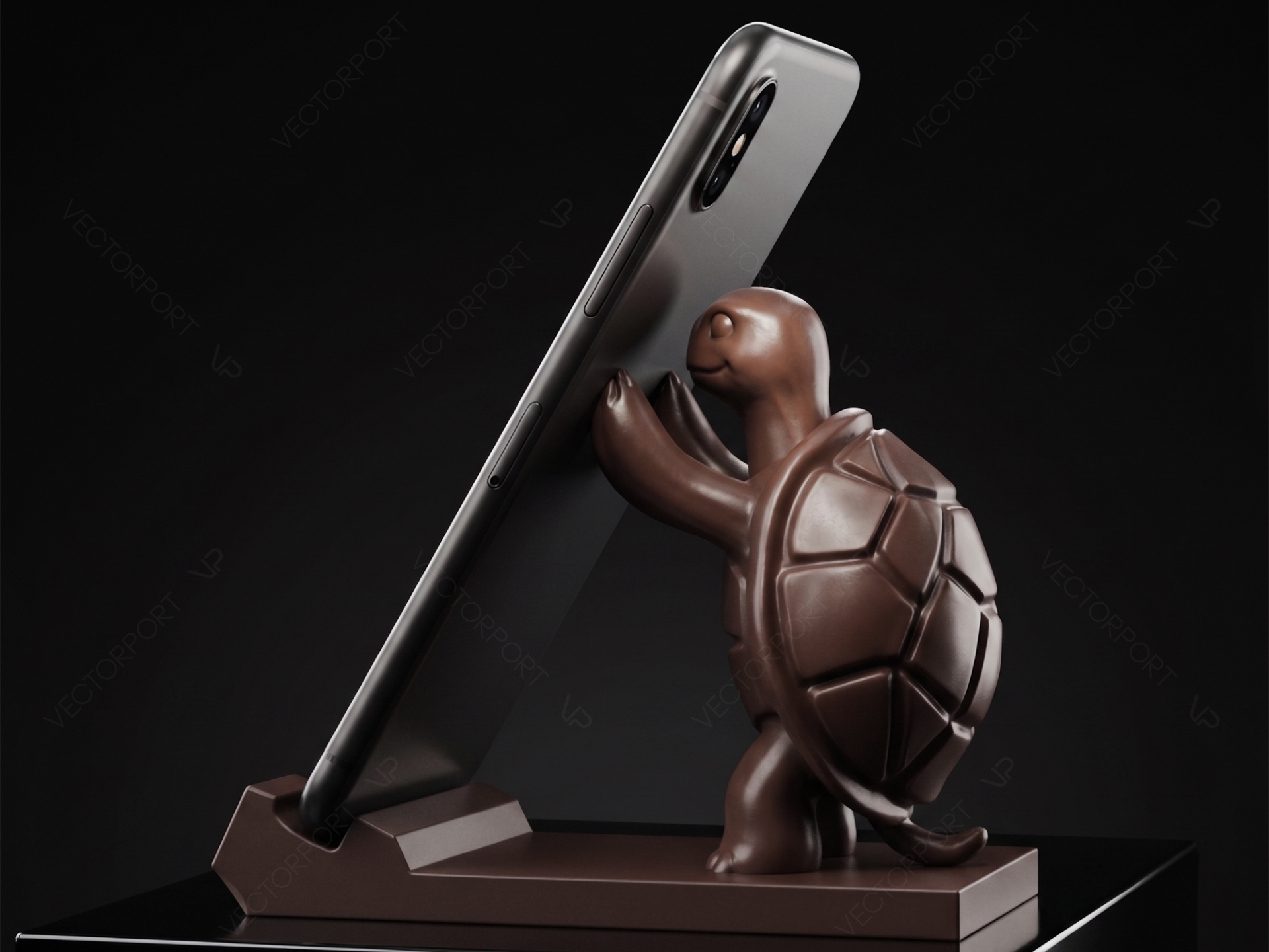 Turtle Smartphone Holder Desk Stand #005
