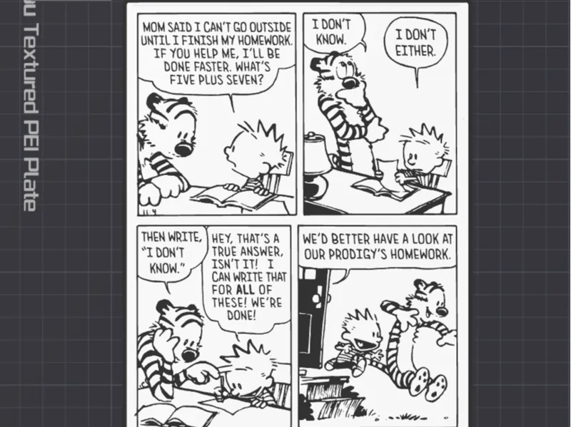 Calvin and Hobbes - Math Homework