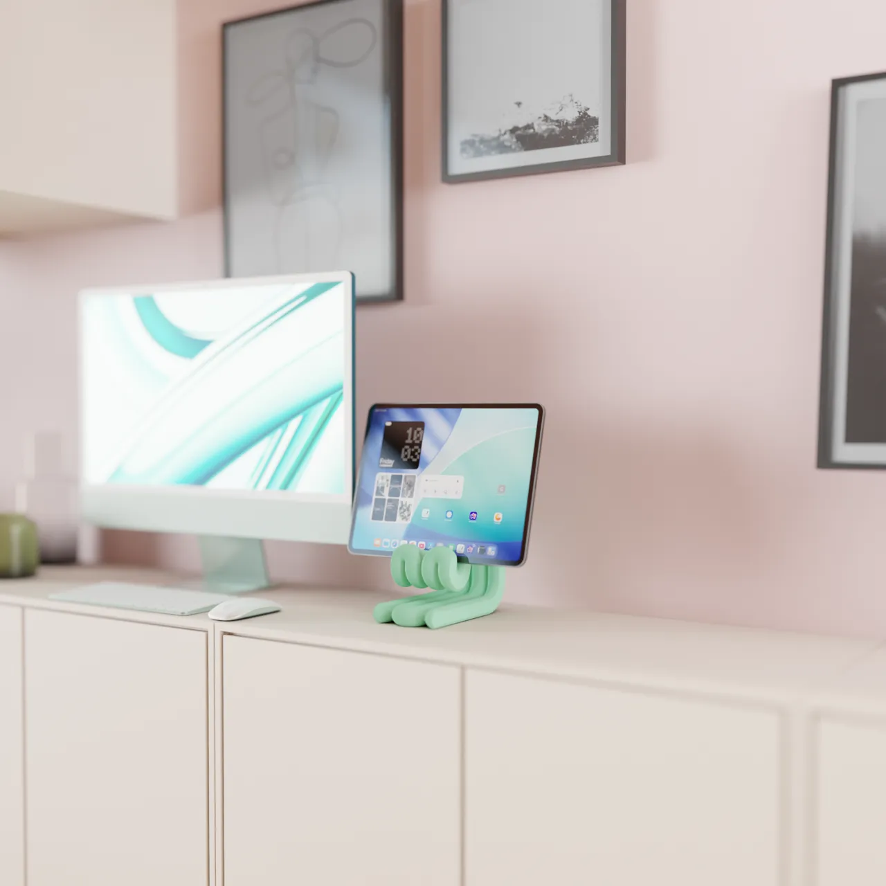 Tablet Stand. iPad Compatible.Fun Wibble Aesthetic view 2