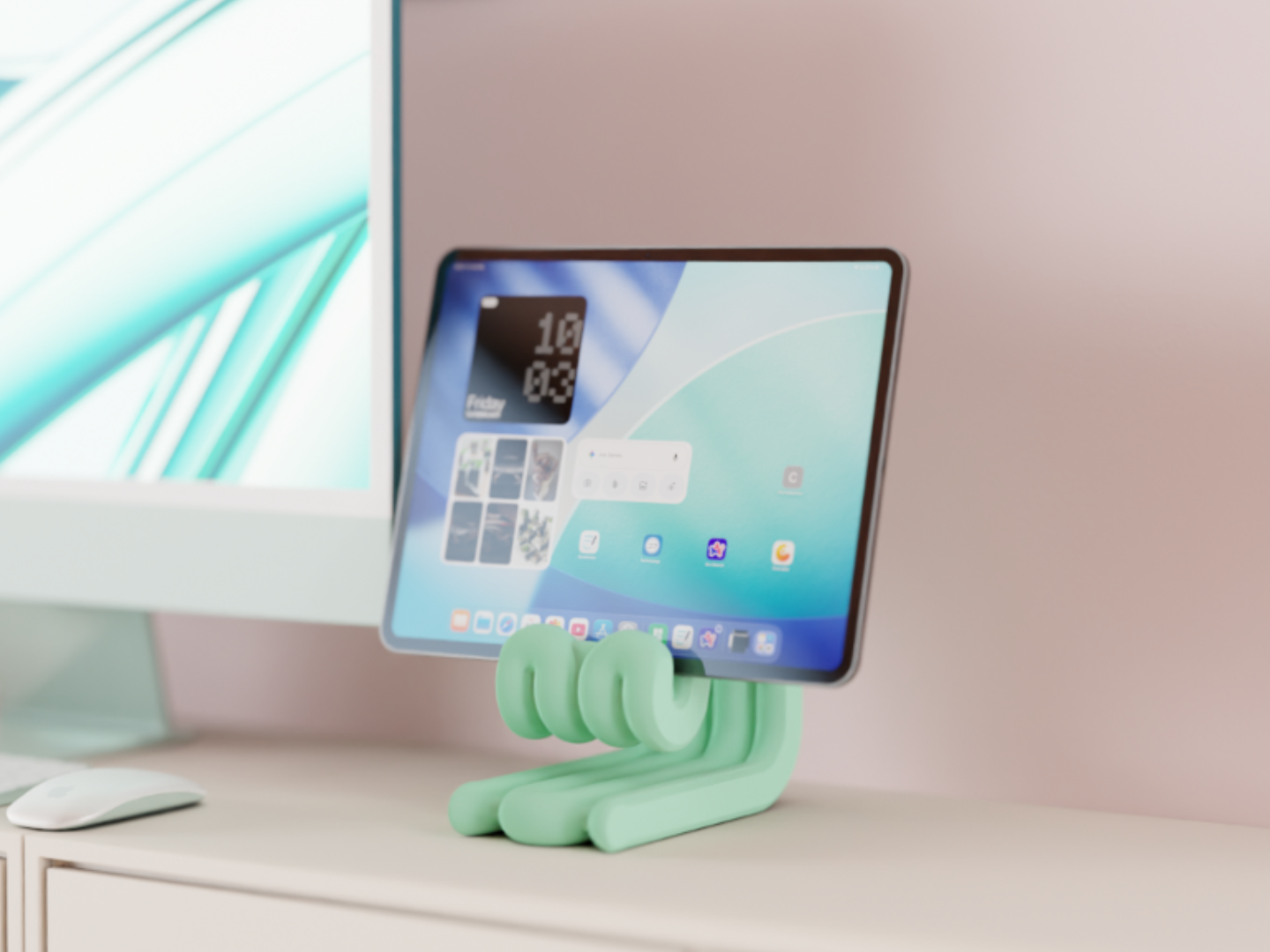 Tablet Stand. iPad Compatible.Fun Wibble Aesthetic