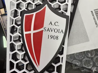 scudetto savoia con bande in 3d