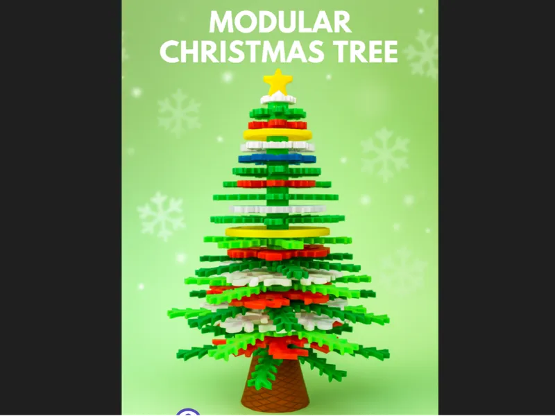 Modular Rainbow Christmas Tree –Build It YOUR Way!