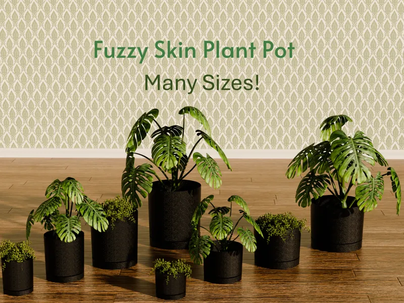 Fuzzy Skin Plant Pot