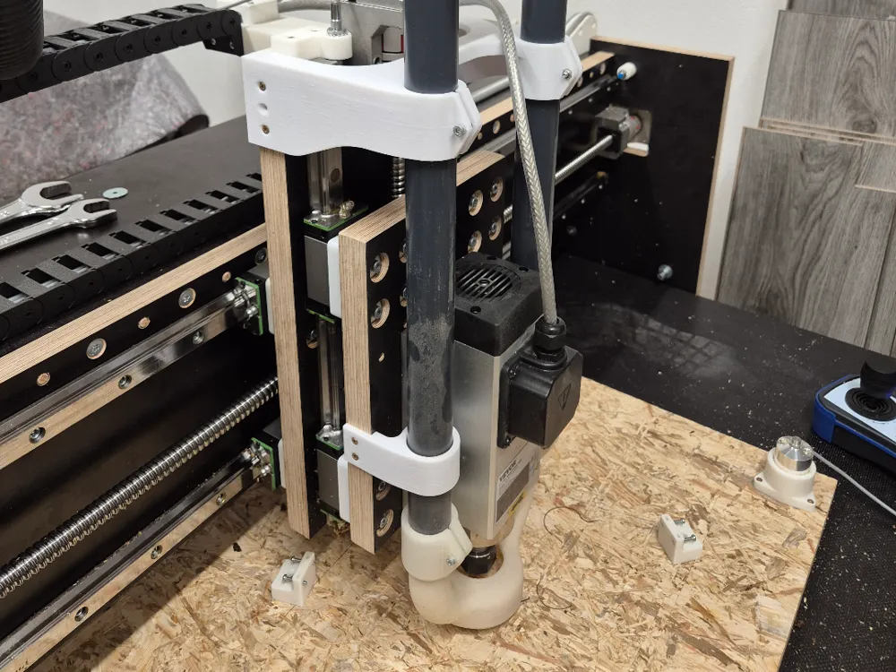Z-independent dust extraction for CNC router - Free 3D Print Model ...