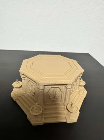 Figura decorativa: Ancient Greek Temple Display Base — vista de referencia 4
