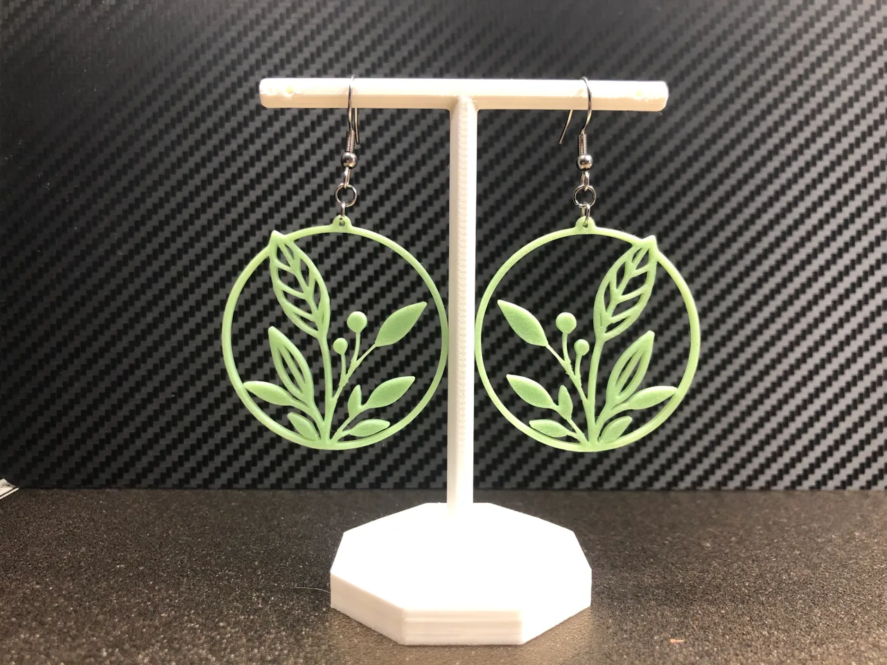 Leaf and flower earrings, no AMS 0.4 mm nozzle view 4