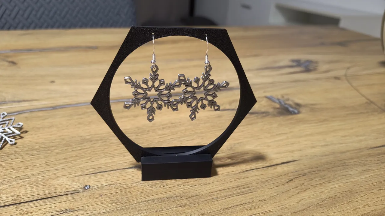 Set of 5 different snowflake earring (sell it :D) view 2