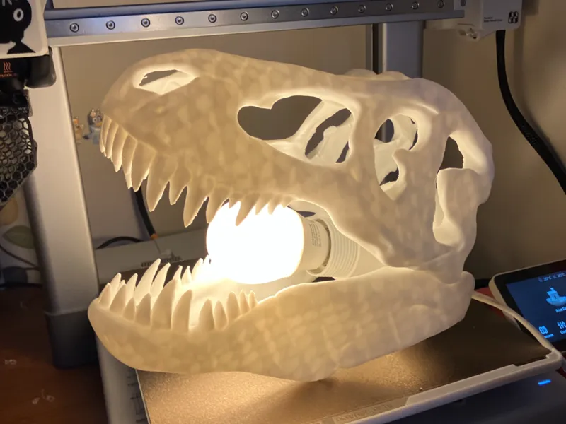 T rex skull Lamp