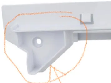 Replacement clip for broken front stop Neff