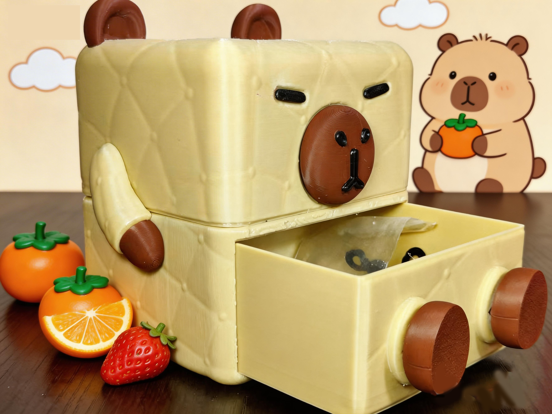 Miniatura 1 do modelo 3D 卡皮巴拉储物盒抽屉