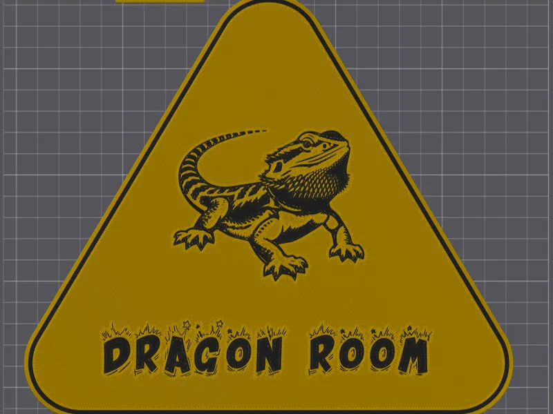 Dragon room sign