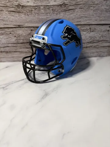 Pieza para disfraz o exhibición: Detroit Lions ALT Mini Football Helmet — vista de referencia 5