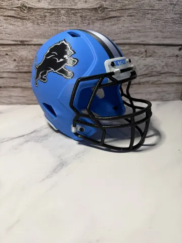 Pieza para disfraz o exhibición: Detroit Lions ALT Mini Football Helmet — vista de referencia 4