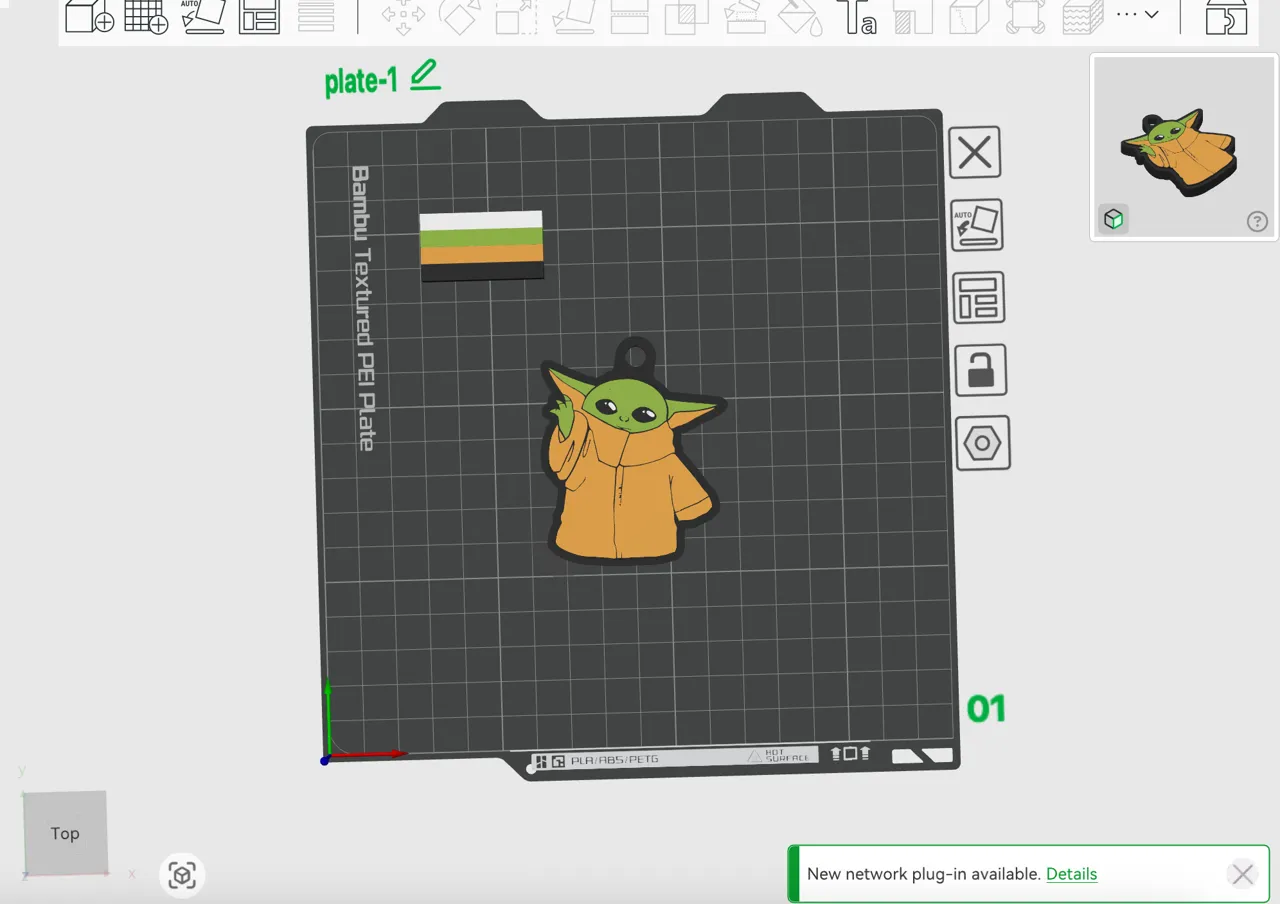 can opener grogu aka baby Yoda view 2