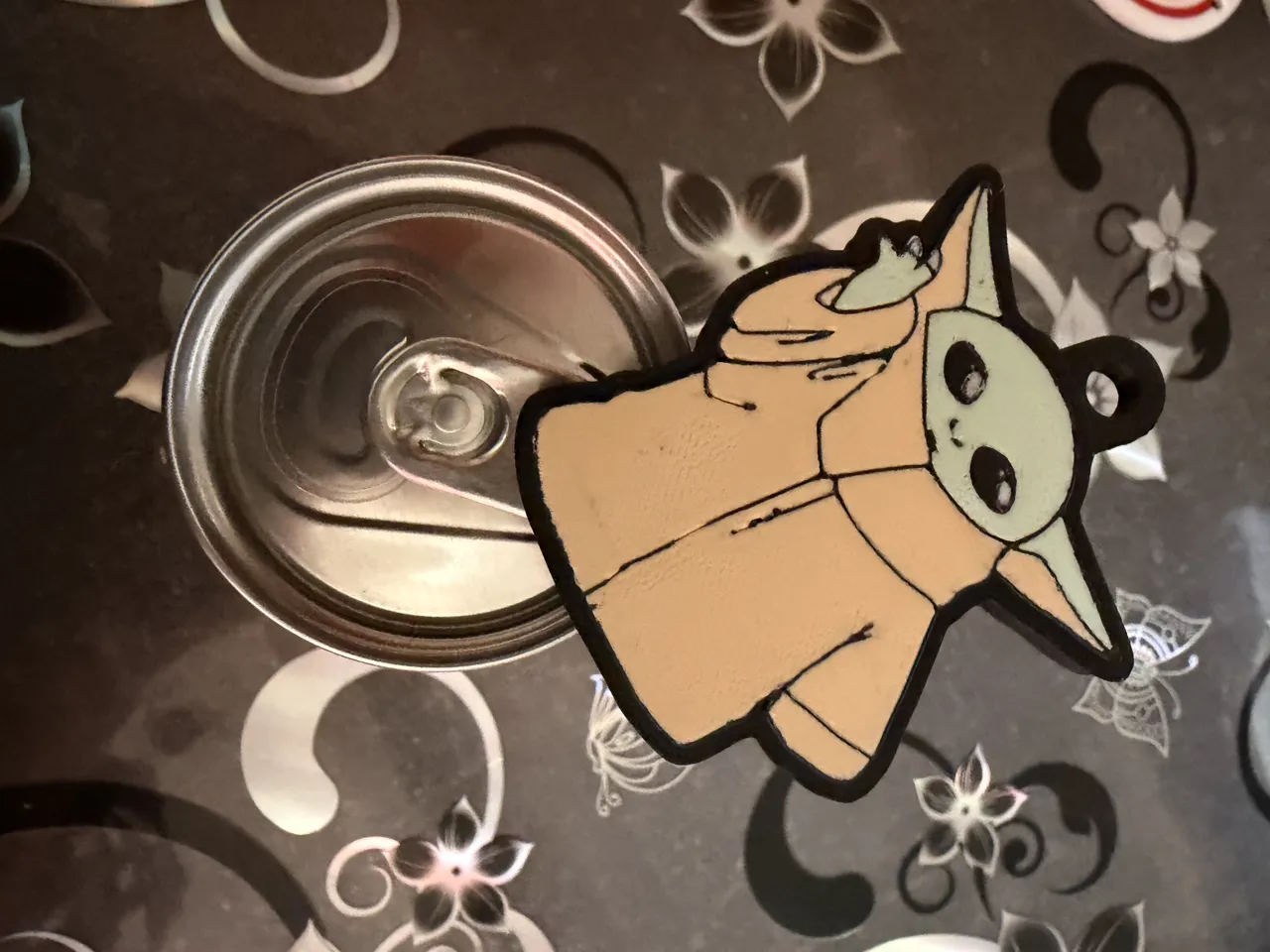 can opener grogu aka baby Yoda view 3