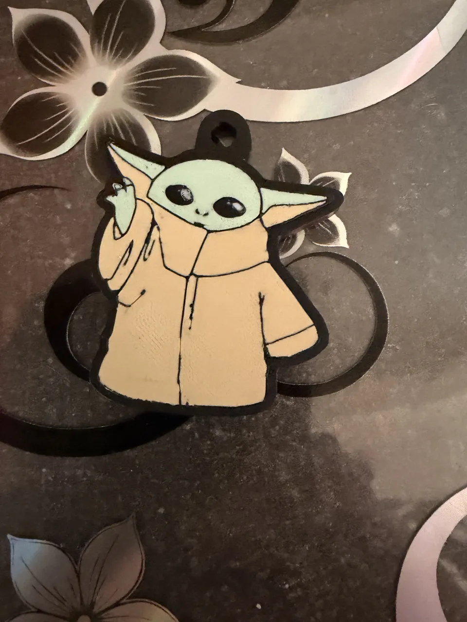 can opener grogu aka baby Yoda view 4