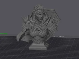Femal Viking Warrior bust
