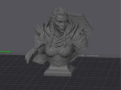 Femal Viking Warrior bust