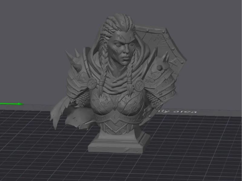 Femal Viking Warrior bust