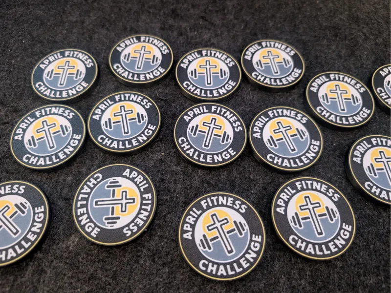 April Fitness Challenge Coin