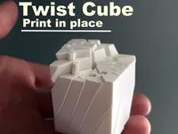 0.4mm nozzle, PLA – Fidget Square (Print in place), 3 sizes
