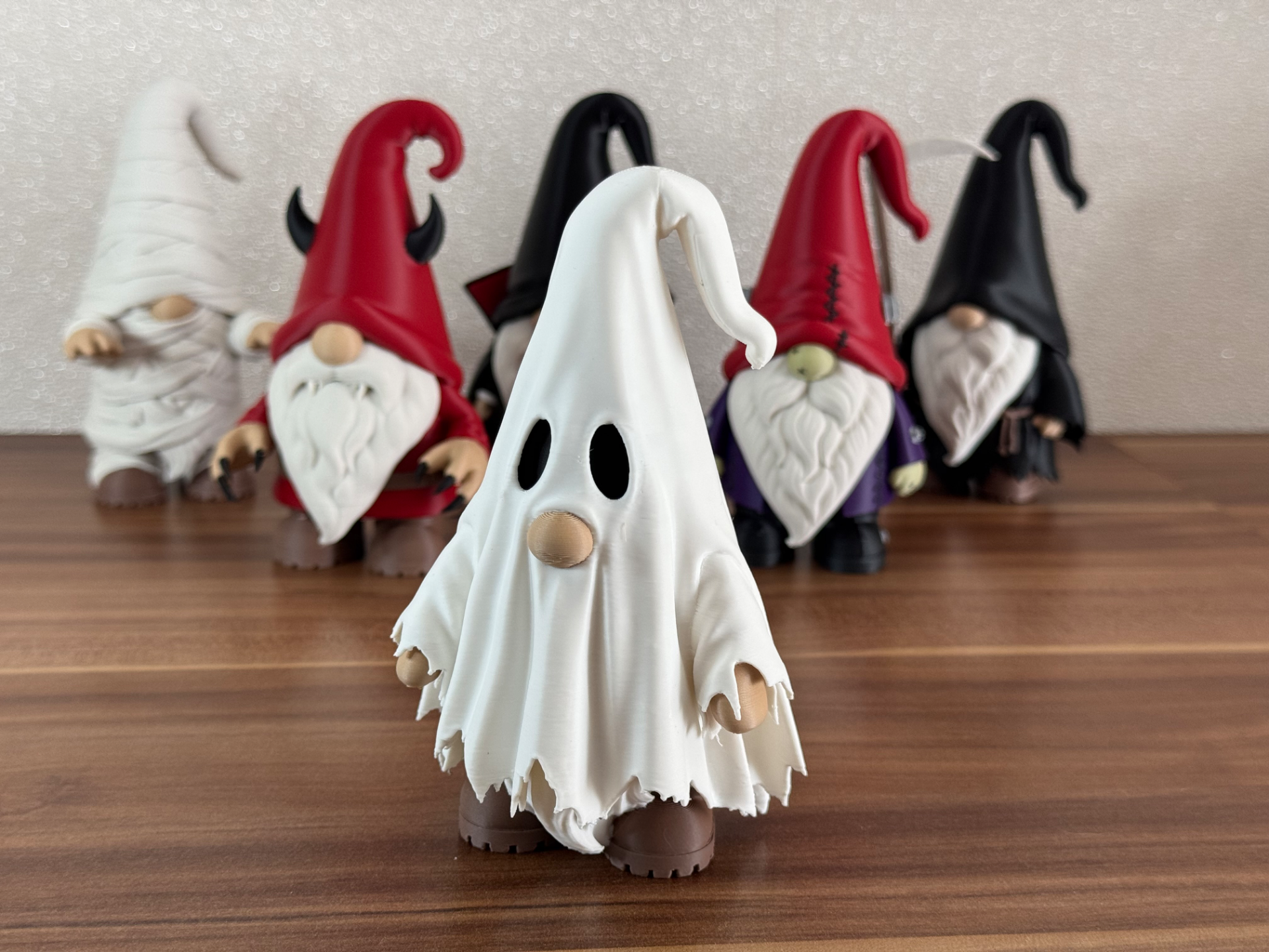 Halloween gnome, cute spooky ghost - 1